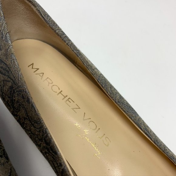 Marchez Vous Italy by Yeardley Fabric Flats Size 7 - Picture 5 of 10